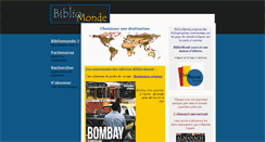 Desktop Screenshot of bibliomonde.com